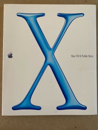 Mac Os X Public Beta - Rare Pre - Owned In An Package And