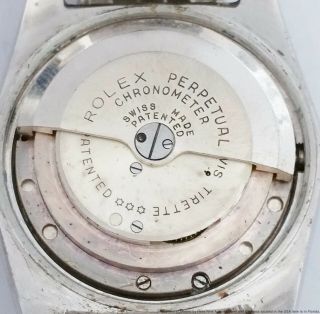 Rare Rolex Bubbleback Certified Precision 2940 Steel Orig Dial Mens Watch 6