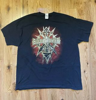 Bolt Thrower Official 2013 Usa Tour T Shirt 2xl Maryland Deathfest Rare