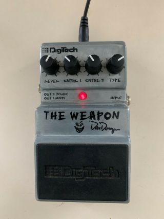 Digitech The Weapon Dan Donegan Disturbed Guitar Effect Pedal Rare