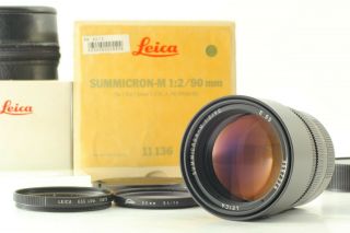Rare [top In Box] Leica Summicron M 90mm F/2 F2 E55 11136 Rare Lens Japan