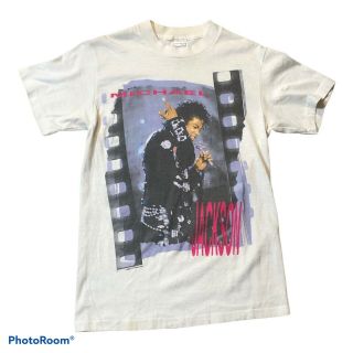 Michael Jackson 1988 Bad Tour T - Shirt With European Date Rare Tee Vintage Vtg