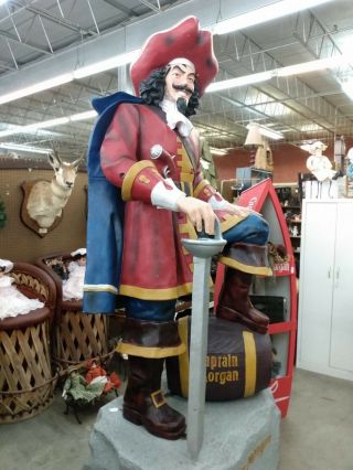 Rare Captain Morgan Lifesize Statue 94 " Tall First Ones Made