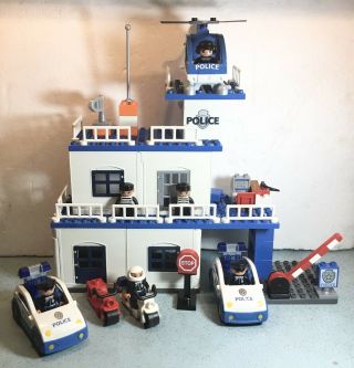 Rare 2007 Lego Duplo Dacta Educational Set 9229 - Police Station 84pcs 6figs Box