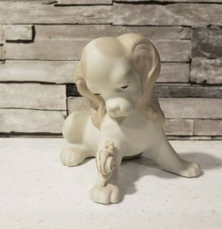 Lladro Dog And Snail Pp102m Matte Puppy Rare Piece