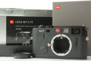 【rare Japan Model In Box】 Leica M7 0.  72 Black Film Camera From Japan 9674