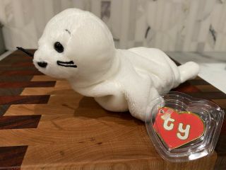 Extremely Rare 1st Generation Ty Beanie Baby Seamore 1993 Hard To Find