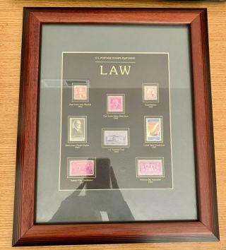 Rare U.  S.  Postage Stamps Featuring Law