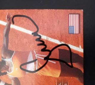 2003 Netpro Serena Williams RARE Autograph Rookie RPA /100 FLAW 5