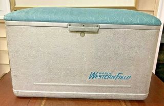 Rare Vintage Wards Westernfield Aluminum Cooler