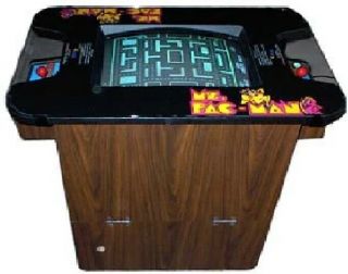 Ms Pac - Man Arcade Machine Cocktail Table By Midway 1981  Rare
