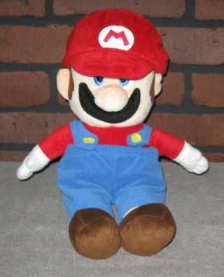 Official Mario Party 5 Medium Mario Plush Toy Doll Rare 14 " 2003 Nintendo