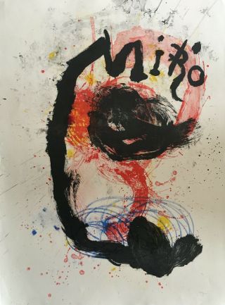 Miro Joan Rare Lithograph Hand Signed Numbered Authentic