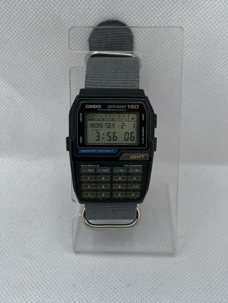 Rare Vintage Casio Dbc - 150 Digital Calculator 150 Data Bank Wrist Watch Mod 1477