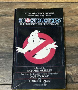 Ghostbusters: The Supernatural Spectacular Richard Mueller Novelization Rare