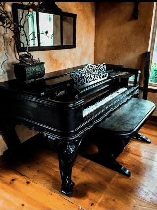 Rare 1875 Cl Gorham Square Grand Rosewood Piano Restored