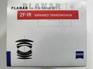 Rare Infrared Zeiss Planar T 50mm F/1.  4 Zf - Ir Lens Nikon F Mount Lnib
