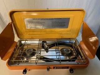 Sears And Roebuck Deluxe 2 Burner Propane Camp Stove 92072764 Vintage Very Rare