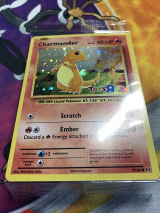 Pokemon CHARMANDER Card TOYS R US Promo Holo TCG Rare Evolutions 9/108 2