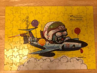 Complete Weird - Ohs Picture Puzzle " Freddy Flameout " 1963 Fairchild 1652.  Rare