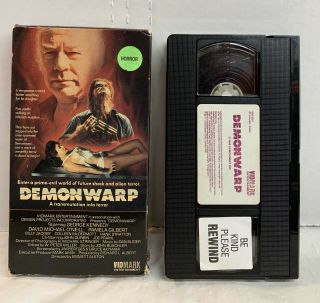 Demonwarp Vhs Vidmark Entertainment Video Rare Htf Oop Horror Mystery Sci - Fi