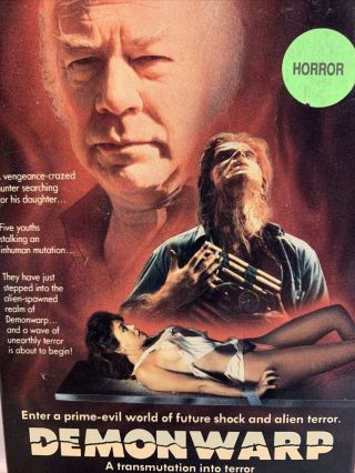 Demonwarp VHS Vidmark Entertainment Video RARE HTF OOP Horror Mystery Sci - Fi 2