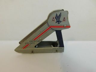 Rare Vintage American Airlines Toy Stairs Japan Tin Litho 3 1/2 X 2 3/4
