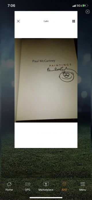 Paul McCartney Signed Art The Beatles Autographed Book With Rare Face Doodle 4
