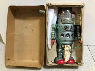 Tin toy Door Robot Alps Electric remote control W/original box Mega rare 3