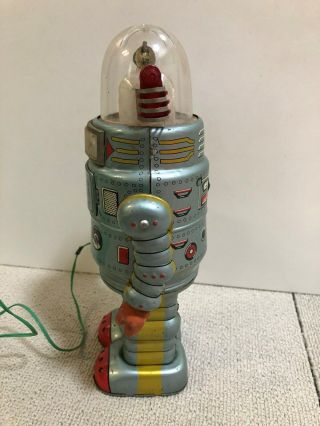 Tin toy Door Robot Alps Electric remote control W/original box Mega rare 6
