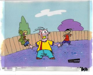 Ed Edd Eddy Animation Art Cel From Cartoon Network W Rare Grail