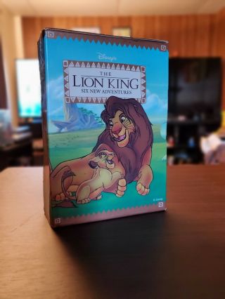 Rare Disney The Lion King - Six Adventures 1994 Hardback Book Box Set Grolier