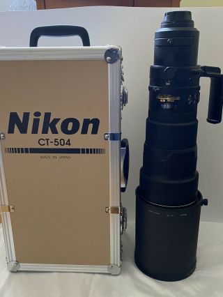 Nikon Af - S 500mm F/4 G Swm Vr If N A/m M/a Ed Lens " Rare Near "