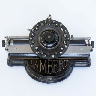 RARE Lambert Typewriter COMPLETE PACKAGE - VIDEO Antique 3