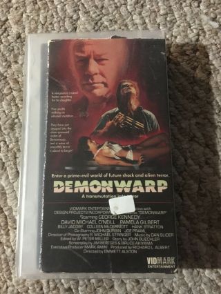 Demonwarp Vhs Horror Vidmark Entertainment Video Tape Rare Htf Oop