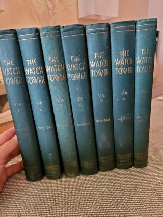 Watchtower Bound Volumes Rare 1879 - 1919 Jehovah 