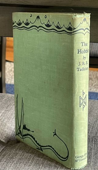 The Hobbit J.  R.  R.  TOLKIEN 1st Printing UK 2nd Impression 1937 VERY RARE 1877 ccs 3