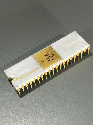 Rare Rca Cosmac 1801 Microprocessor Set - Nos,  Cdp1801ud,  Cdp1801crd