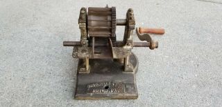 Rare Vintage Thomas Mills & Bro Taffy Candy Pillow Cutter Machine Philadelphia