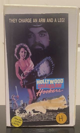 Hollywood Chainsaw Hookers (vhs,  1988) Rare Unrated Box Cut Repack