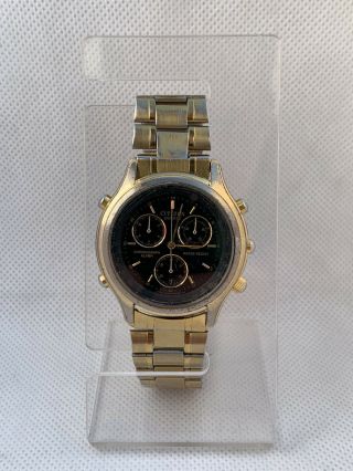 Citizen 3510 - 352360 Vintage Rare Wrist Watch Quartz Retro Old Chronograph Alarm