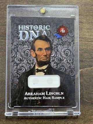 2020 Historic Autographs Potus First 36 Dna Hair Card Abraham Lincoln /30 Rare