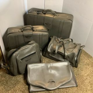 Rare Vintage 25th Anniversary Corvette Collector Set Luggage Suitcase Bag 1978