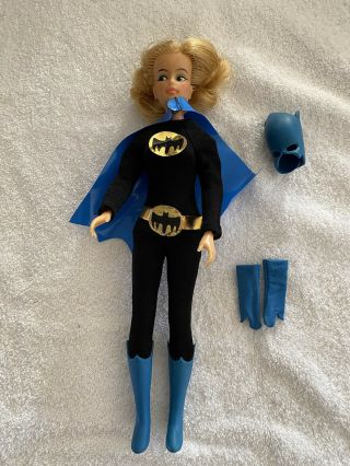 Rare Vintage 1967 Ideal Queens Batgirl.  Mask Is Ripped.