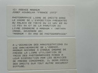 RARE Gelatin silver Print,  Josef Koudelka - France 1973,  Magnum Photos 4