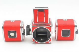 Fedex✈【 Rare 】red Hasselblad 503cx Camera Body,  A12 Ii Iii 6x6 From Japan