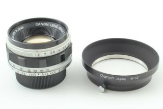 【RARE w/ HOOD】 Canon 35mm f/1.  5 Lens LTM L39 Leica Screw Mount From JAPAN 2