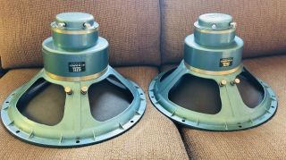 2 Altec Lansing 605b 15”duplex Monitor Speakers,  Great.  Rare To Collect