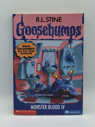 Rare Goosebumps 62 Monster Blood Iv Bookmarker & Cards 1st Print Never Read