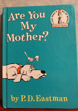 Rare Dr Seuss Are You My Mother Hard Cover 1960 Error Miss Print Upside Down.